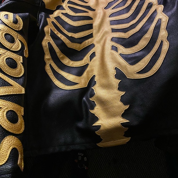 SKELTON LEATHER JACKET - Picture 2 of 3